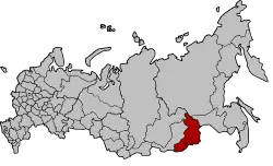 Location of Chita Oblast in Russia