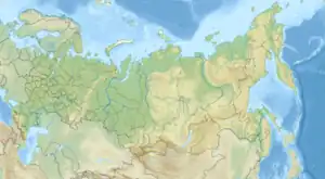 Map showing the location of Nizhnesvirsky Nature Reserve