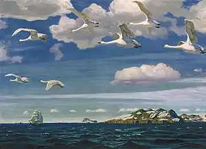 A. Rylov. In the Blue Expanse (1918)