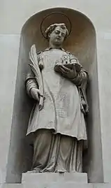 Statue of San Daniele on facade