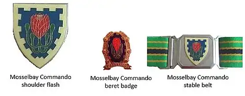 SADF era Mossel Bay Commando insignia