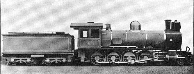 CSAR no. 441 works picture, with Drummond tubes, SAR no. 1132, c. 1903