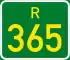 Regional route R365 shield