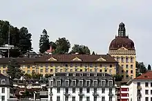 The Suva head office, set on a hill overlooking the centre of Lucerne