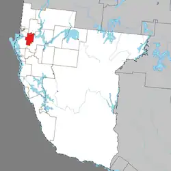 Location within Témiscamingue RCM