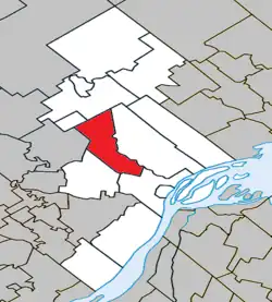 Location within D'Autray RCM