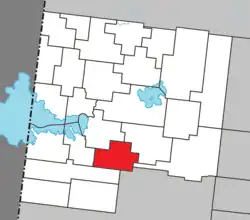 Location within Abitibi-Ouest RCM