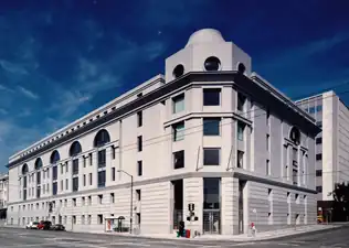 The San Francisco County Superior Courthouse in the San Francisco Civic Center