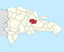 Location of the Sánchez Ramírez Province