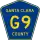 County Road G9 marker