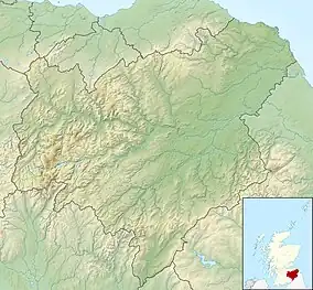 Map showing the location of Eildon and Leaderfoot National Scenic Area