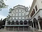 Selimiye Mosque: side view with external gallery and part of the imperial pavilion (right)