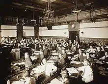 image of MN Senate chamber with Senate in session