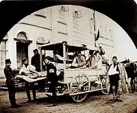 Health-care car during the Serbo-Turkish War (1876-1878)