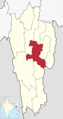 Location in Mizoram