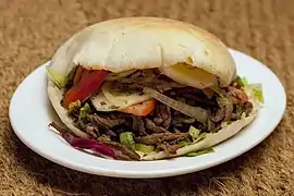 Shawarma, of Middle Eastern origin