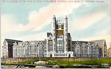 Shephard Hall tower (1903–1907), City College of New York, George Browne Post, architect.