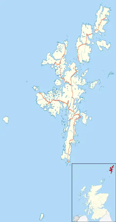 Skeld is located in Shetland