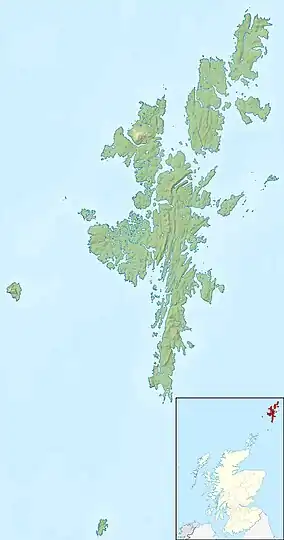 Bigga is located in Shetland