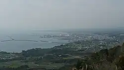 View of Downtown Shibushi and Shibushi Port, from Shibushi International Forest Park