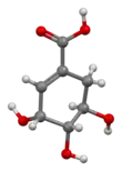 3D model of shikimic acid