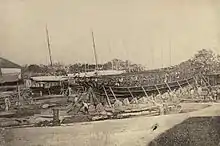 Filipino boat-builders in a Cavite shipyard (1899)