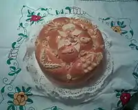 Slavski kolač, a type of bread that has an important role in the celebration of the Slava.