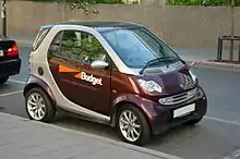 Smart Fortwo rental from Budget