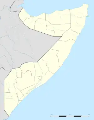 Mahaday is located in Somalia