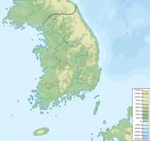 Naksan is located in South Korea