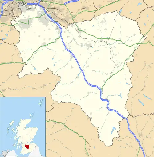 Glassford is located in South Lanarkshire