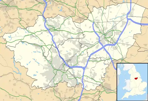 Wentworth is located in South Yorkshire