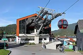 Valley station of the Zwölferhorn cableway