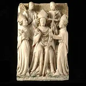 Nottingham Alabaster of St Thomas Becket; 15th century.