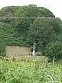 Balgreggan, Sandhead, Stoneykirk, Motte Slap & War Memorial.