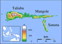 SQN is located in Sula Islands