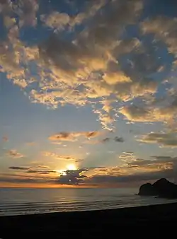 Sunset at Bethells Beach