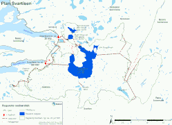 Map of Storglomvatnet watershed