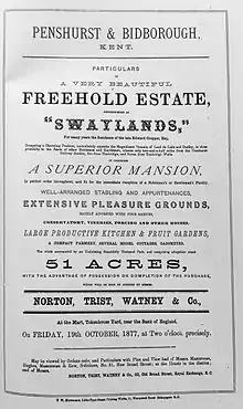 A swaylands particulars of sale