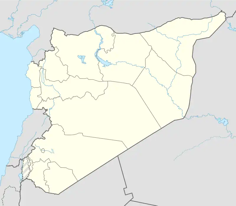 Jubata al-Khashab is located in Syria