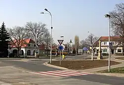 Centre of Těšany