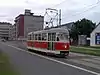 Historical T1 tram in Ostrava