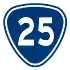 Provincial Highway 25 shield}}