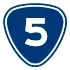 Provincial Highway 5 shield}}