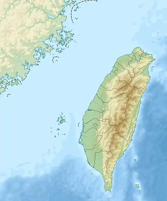 Map showing the mouth of Nankan River