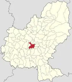 Location in Mureș County