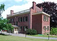 Rear elevation of the mansion