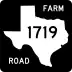 Farm to Market Road 1719 marker