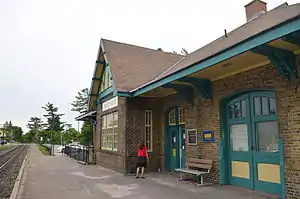 Former CN passenger station in Parry Sound along the Bala Subdivision, now used by Via Rail.