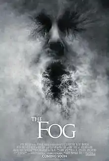 The shape of a face emerging from the fog